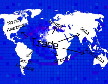 Trade Worldwide Shows Globe Biz And Business clipart