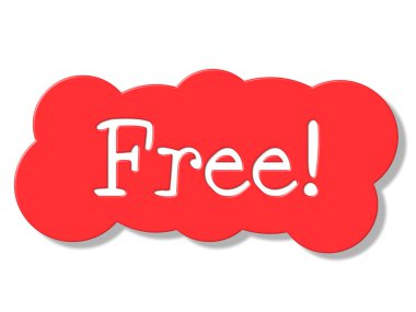 Free Sign Represents For Nothing And Complimentary clipart