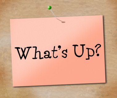 Whats Up Indicates Tight Spot And Hurdle clipart