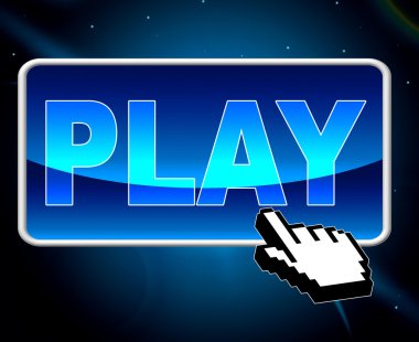 Oynat düğmesini world wide web anlamına gelir ve keyfini çıkarın