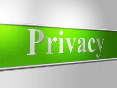 Gizli işaret gösterir gizli gizli ve yasak