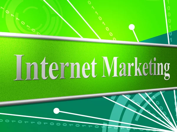 Marketingu internet stanowi sieci world wide web i www — Zdjęcie stockowe