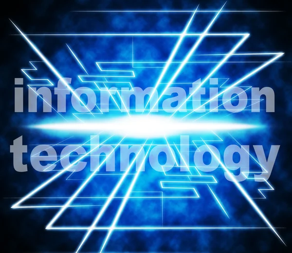 La tecnologia dell'informazione rappresenta la risposta ad alta tecnologia e conoscenza — Foto Stock