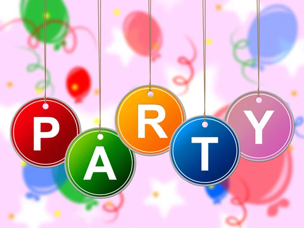 Partykids zeigt Jugendlichen Partys und Kind — Stockfoto