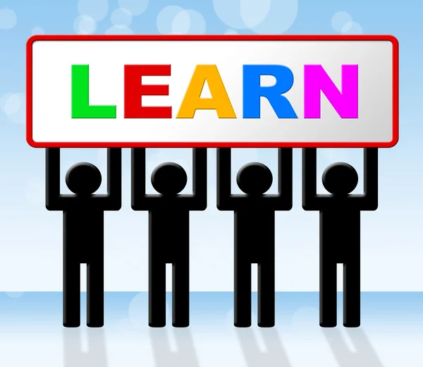 Aprender significa educar tutoria e faculdade — Fotografia de Stock