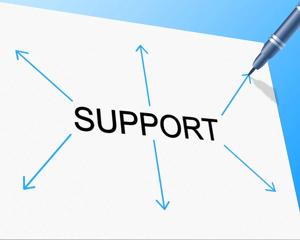 Support Supporting Represents Counselling Helping and Assist — стоковое фото