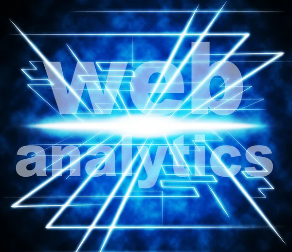 Web Analytics Means Www Optimize And Online — Stock Photo, Image