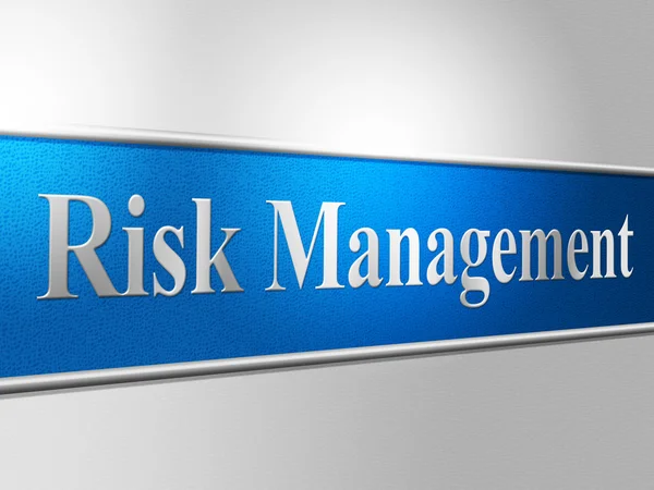 Gestione dei rischi Mostra i direttori non sicuri e rischi — Foto Stock