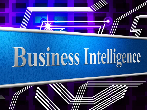 Business Intelligence Represents Intellectual Capacity And Ability — Stock Photo, Image