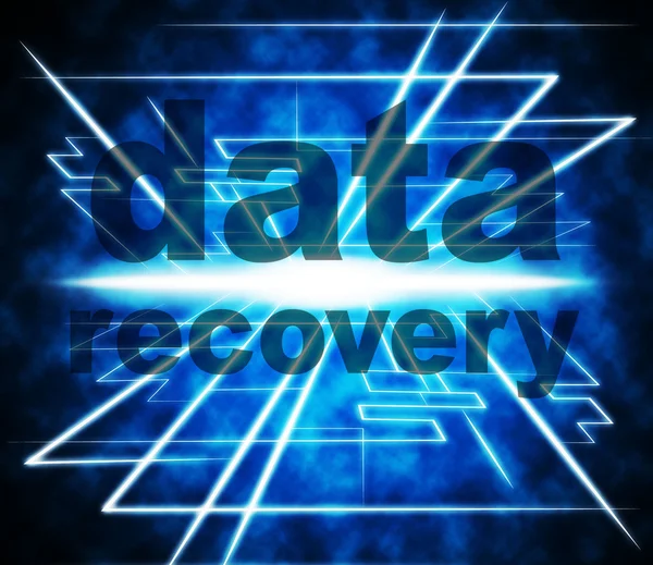 Data Recovery Represents Recapture Information And Retrieve — Stock Photo, Image