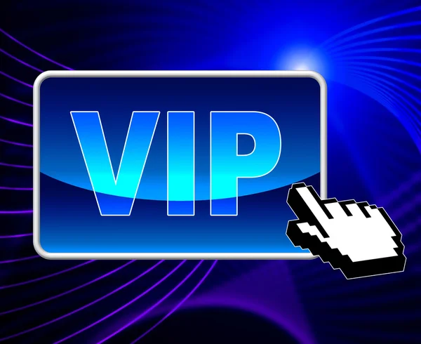 VIP online azt jelenti, world wide web és fontos — Stock Fotó