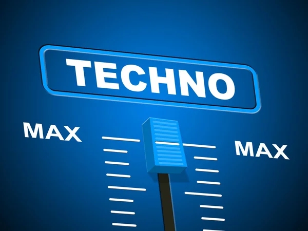 Techno Music Represents Sound Track And Acoustic — Stock Photo, Image