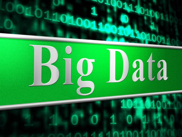Big data indikerar world wide web och information — Stockfoto