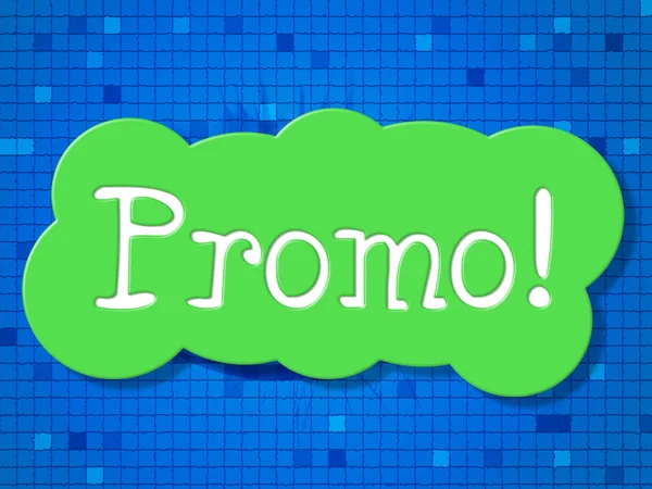 Sign Promo Представляє Пропозицію Продаж та зменшення — стокове фото