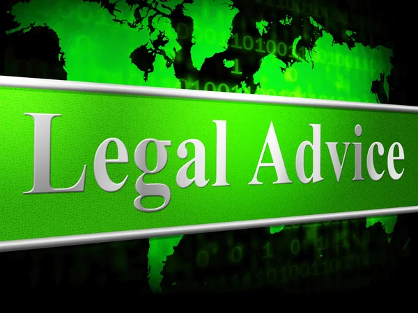 Legal Advice Means Judgment Solution And Court — Stock Photo, Image