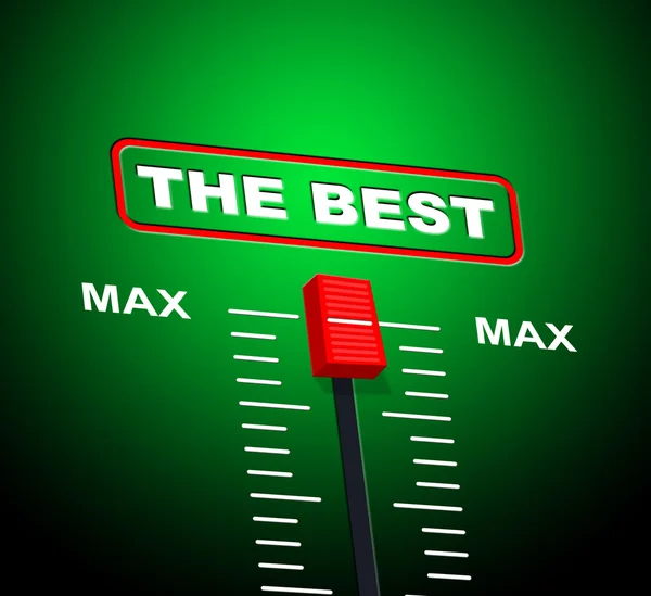 Max Best Shows Upper Limit And Ceiling — Stock Photo, Image