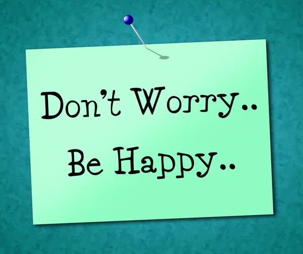 행복 광고 현수막과 긍정을 나타냅니다 — 스톡 사진