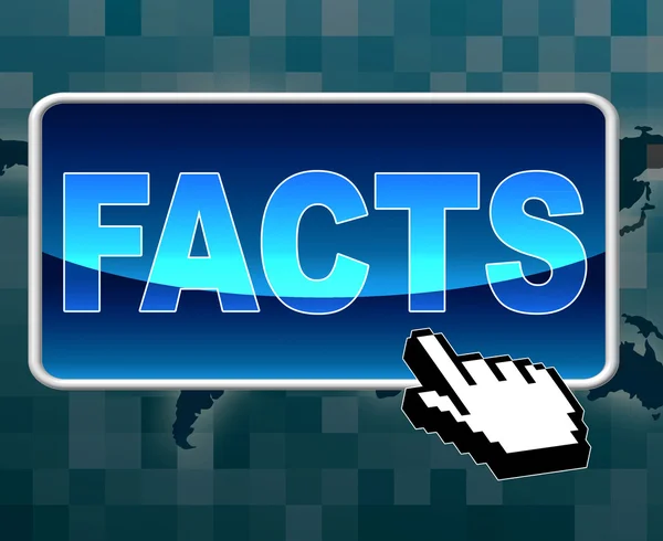 Facts Button Represents World Wide Web And Answers — Stock Photo, Image