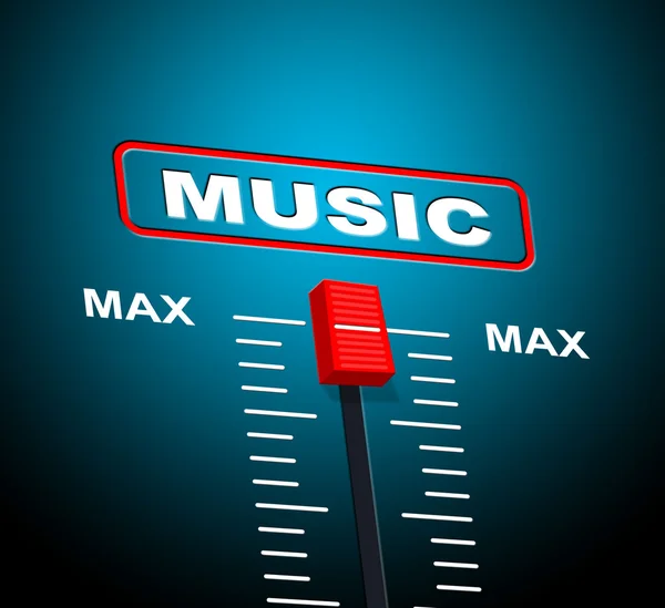 Musica Max rappresenta limite superiore e audio — Foto Stock