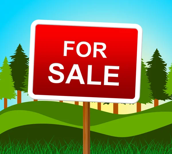 For Sale Represents Real Estate And Buy — Stock Photo, Image