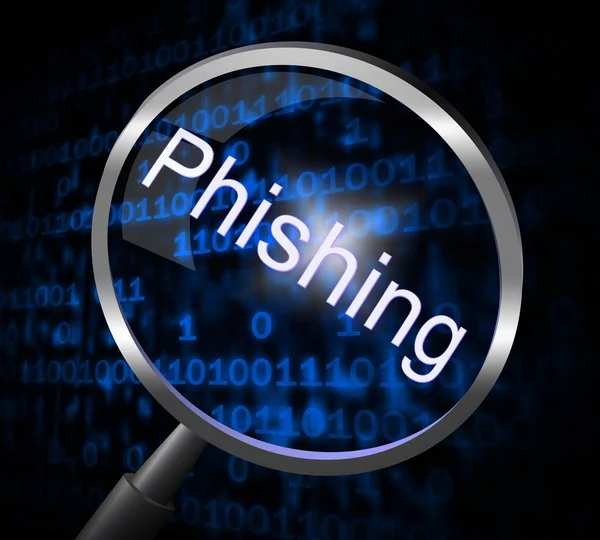 Phishing Fraud Represents Rip Off And Con — Stock Photo, Image