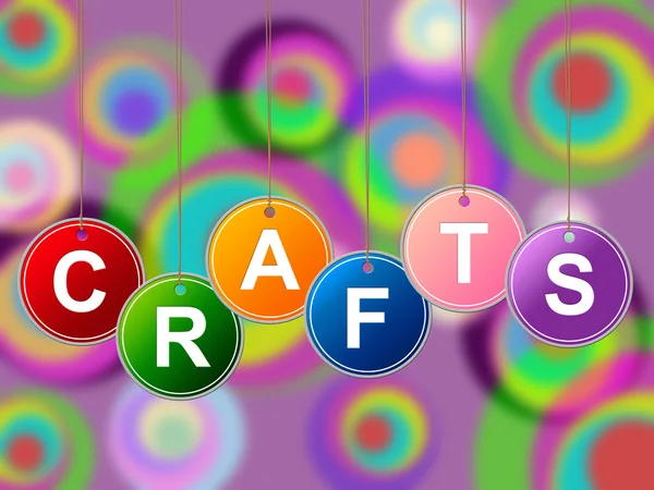 Craft Crafts indique la conception artistique et le dessin — Photo