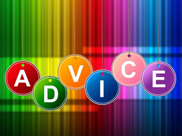 Advice Advisor Means Inform Information And Answers — Stock Photo, Image