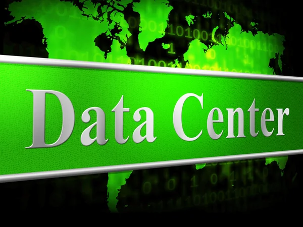 Datacenter geeft aan opslag indiening en digitale — Stockfoto