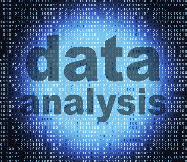 Data-analyse geeft aan dat feit feiten en analyseren — Stockfoto