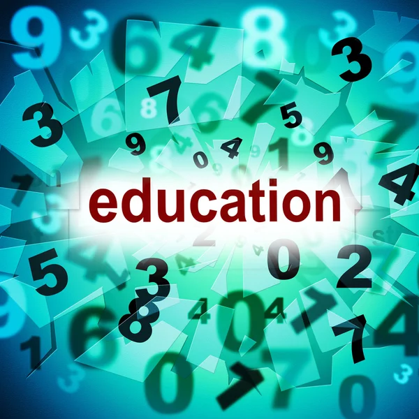 Education Educate Means Schooling Training And Develop — Stock Photo, Image