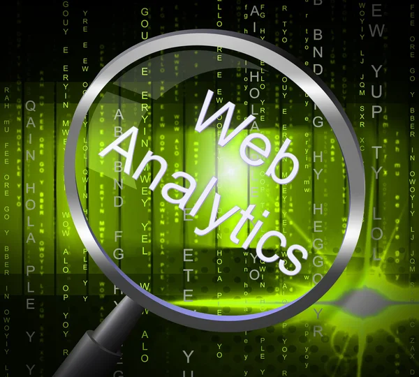 Web analytics kullanım www ve koleksiyon gösterir — Stok fotoğraf