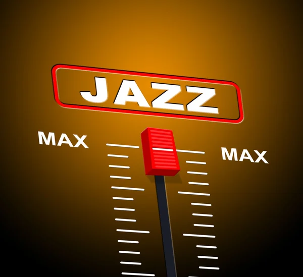 Muziek-jazz betekent geluid en audio — Stockfoto