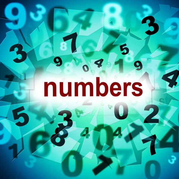 Mathematics Counting Shows One Two Three And Learn — Stock Photo, Image