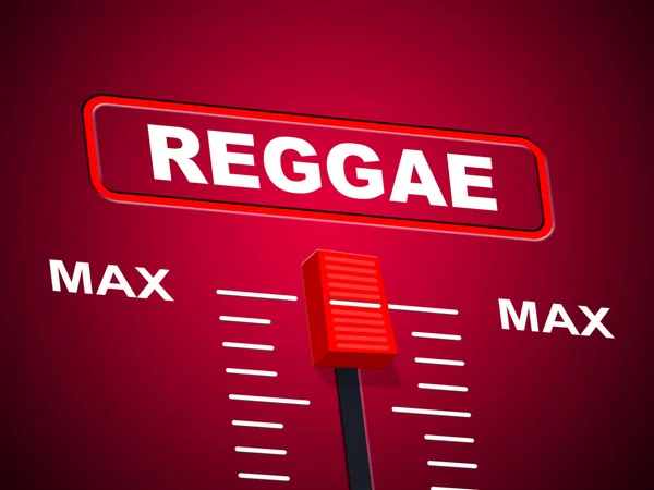 Reggae müzik, ses parça ve tavan temsil eder. — Stok fotoğraf