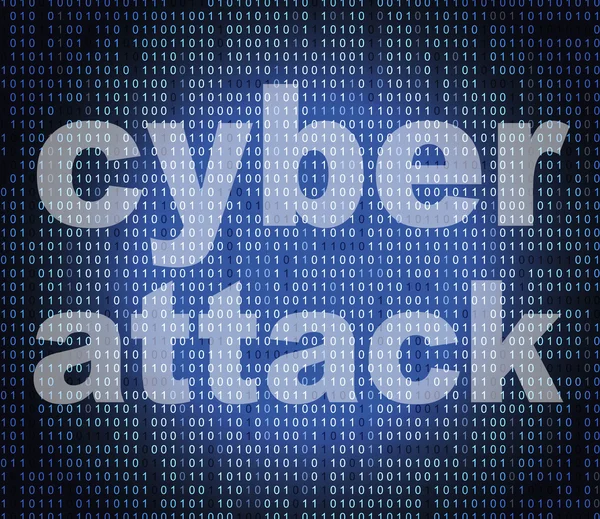 Cyber Attack Representa a World Wide Web y Criminal — Foto de Stock