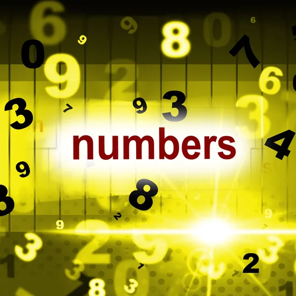 Mathematics Numbers Shows One Two Three And Calculate — Stock Photo, Image