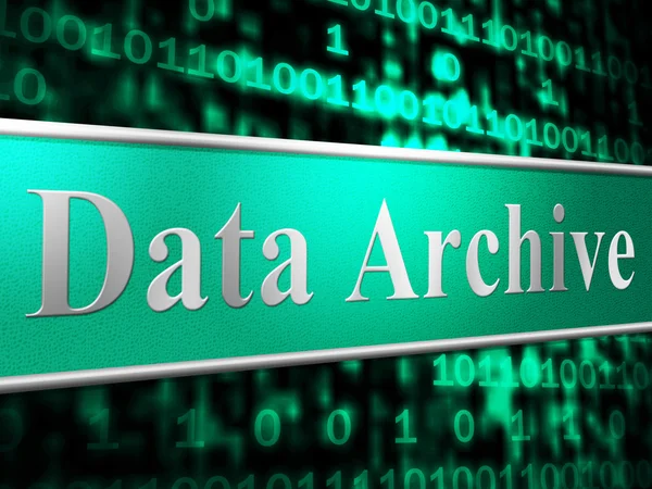 Data Archive Means File Transfer And Backup — Stock Photo, Image