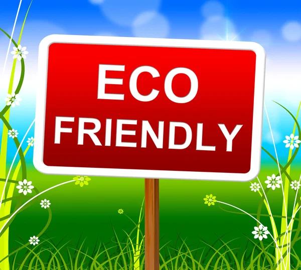 Eco amigável significa ir verde e eco-friendly — Fotografia de Stock