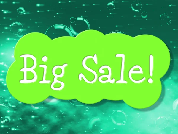 Big Sale Shows Save Clearance And Promotional — Stock Photo, Image