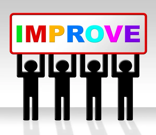 Improve Improvement Indicates Growth Development And Advancing — Stock Photo, Image