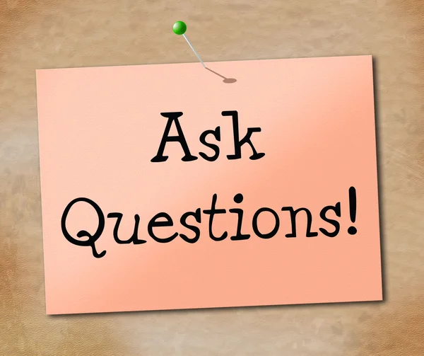 Poser des questions Moyens Faqs Informations et assistance — Photo