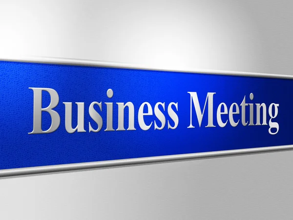 Zakelijke bijeenkomsten geeft aan vergadering bedrijf en corporate — Stockfoto