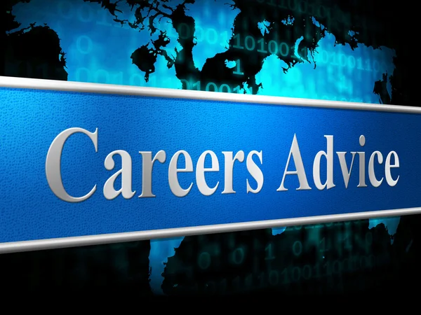 Career Advice Indicates Line Of Work And Advisory — Stock Photo, Image