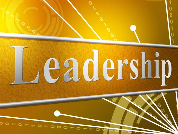 Führungspersönlichkeit repräsentiert Führungsautorität und führte — Stockfoto