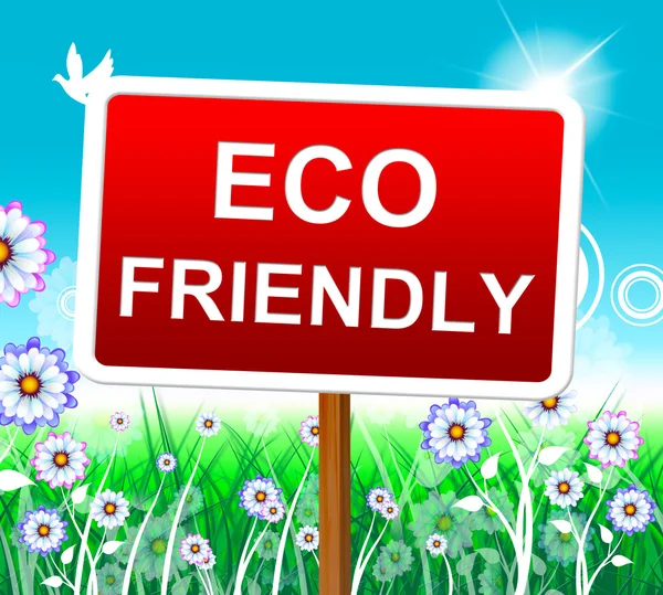 Eco Friendly Indique Jour de la Terre et Conservation — Photo