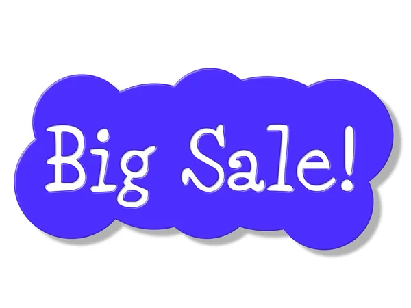 Big Sale Represents Retail Promo And Promotional — Stock Photo, Image