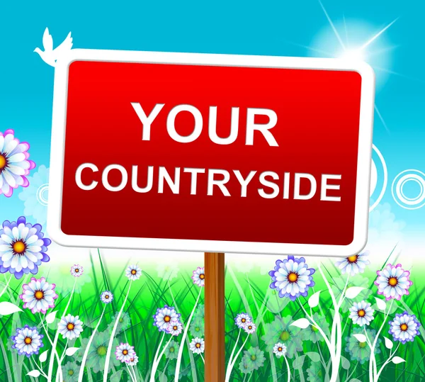 Your Countryside Means Natural Owned And Own — Stock Photo, Image