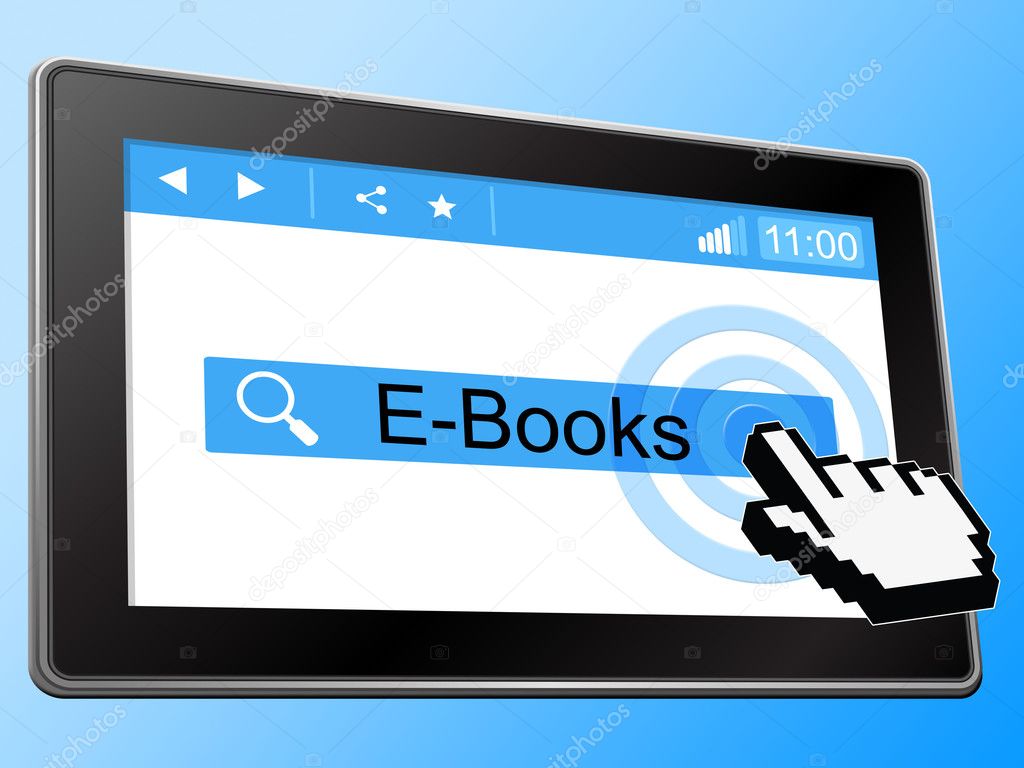 E Books Indicates World Wide Web And Website