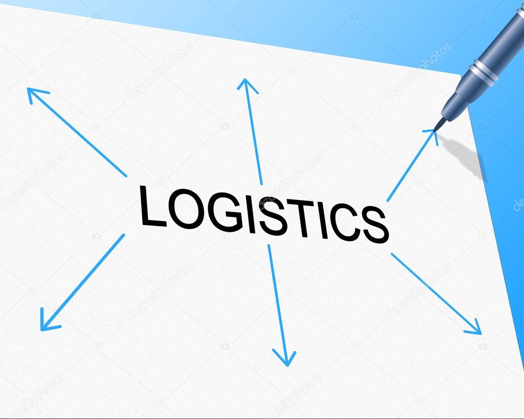 Logistics Distribution Shows Supply Chain And Delivery