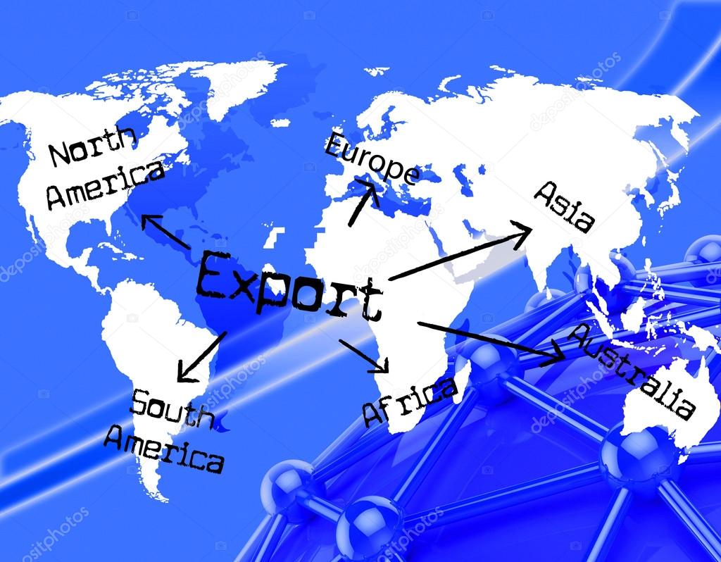 Export Worldwide Indicates Trading Exporting And Exported